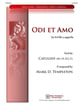 Odi et Amo SATB choral sheet music cover